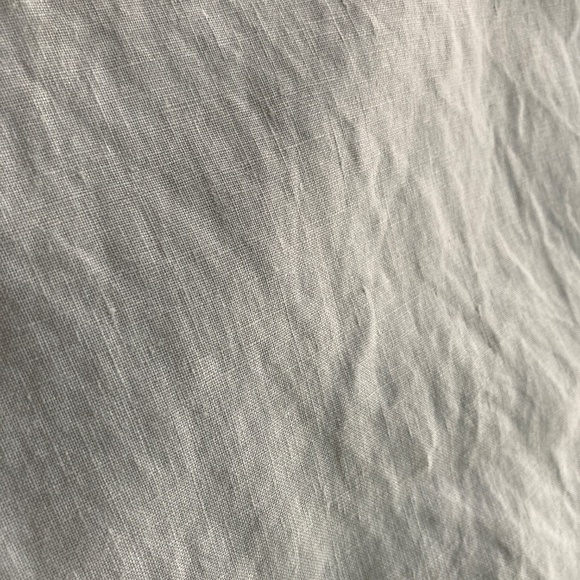 Quince European Linen King Sham Pillow Set (2) Light Grey - Picture 2 of 8